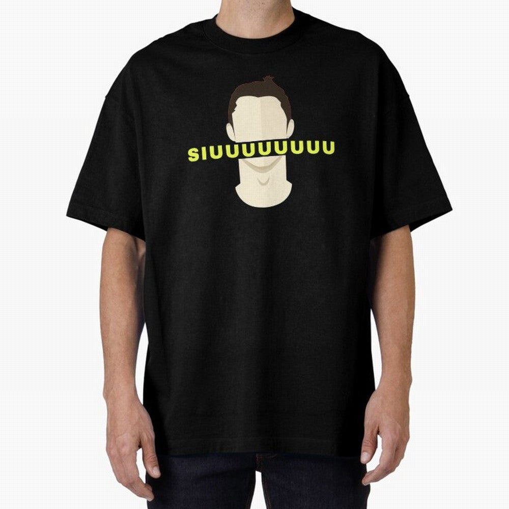 CR7 siuuu funny Oversized T-Shirt Step into Match Day Hype around FIFA World Cup 2026 Group Stage, Messi, CR7 and Mbappe, England, France and Netherlands, Stadium Memories, Football Loyalty, International Chants and Championship Tradition; Perfect