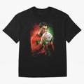 Cristiano Ronaldo Football Legend Oversized T-Shirt Bring Trophy Dreams to FIFA World Cup 2026 Spirit, Filled with Spain and Netherlands, Cristiano Ronaldo, Classic Soccer Heritage, Championship Pressure, Fan Loyalty and International Pride; Made