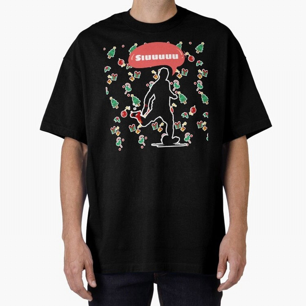 Christmas siuuu CR7 goal Oversized T-Shirt Celebrate National Team Dreams in FIFA World Cup 2026 Spirit, Built around France and Portugal, Haaland and Mbappe, Championship Spirit, Famous Goals, Roaring Crowds and International Football Unity; Built