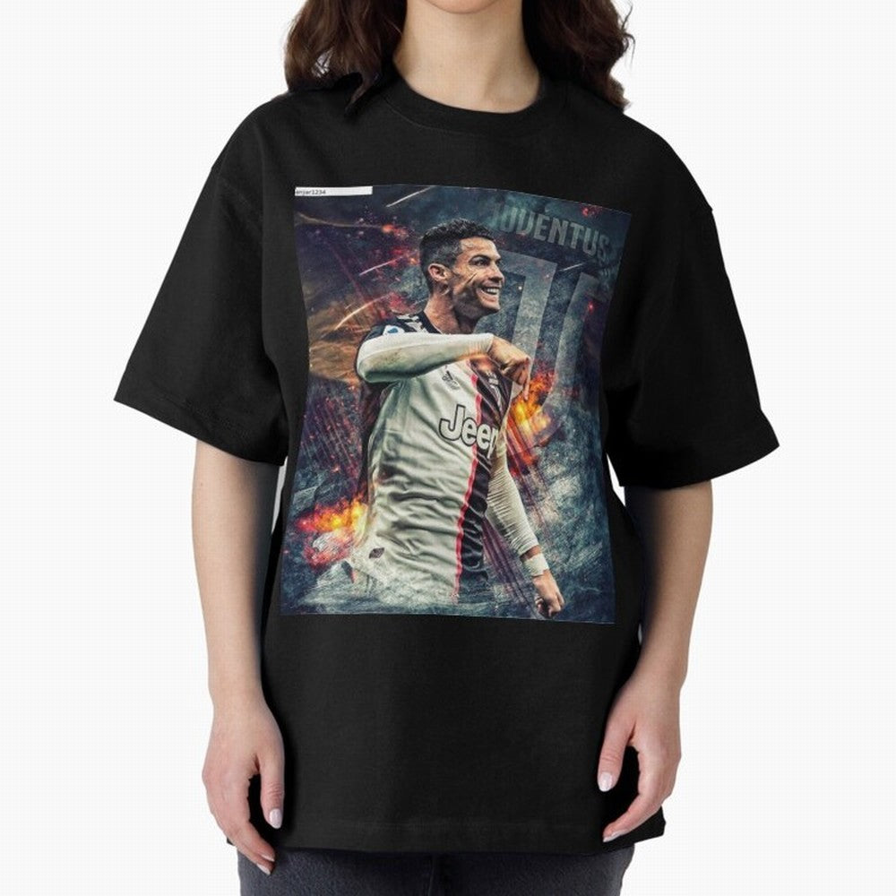 Wallpaper Cristiano Ronaldo Oversized T-Shirt Create FIFA World Cup 2026 USA Canada Mexico for Fans of Messi, Neymar and Mbappe and Netherlands, Bringing Vintage Soccer Flavor, Modern Football Stars, National Flags and Final Night Emotion; Perfect