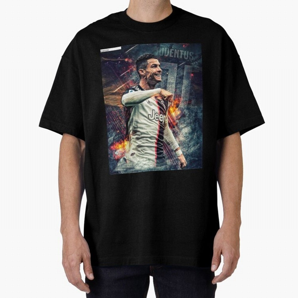 Wallpaper Cristiano Ronaldo Oversized T-Shirt Create FIFA World Cup 2026 USA Canada Mexico for Fans of Messi, Neymar and Mbappe and Netherlands, Bringing Vintage Soccer Flavor, Modern Football Stars, National Flags and Final Night Emotion; Perfect