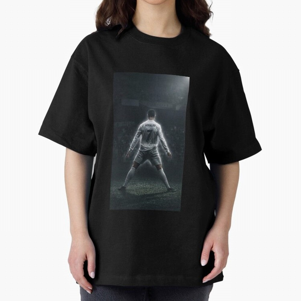 Cristiano Ronaldo Oversized T-Shirt Celebrate National Team Dreams in FIFA World Cup 2026 USA Canada Mexico Spirit, Filled with England, Haaland, Supporter Pride, Iconic Celebrations, Legendary Names and Global Match Day Energy; Built for