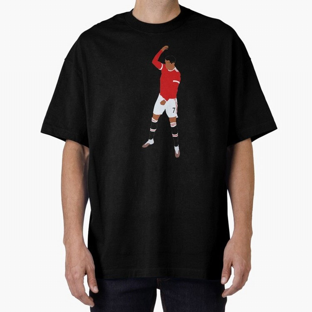 Cristiano Ronaldo Oversized T-Shirt Relive Legendary Nights from FIFA World Cup 2026 USA Canada Mexico Made for CR7 and Messi, Spain Energy, Global Supporter Spirit, Legendary Goals, National Colors and Tournament Celebration; Ideal for Passionate