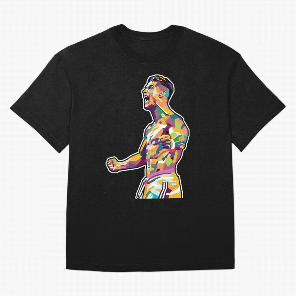 Cr7 Pop Art Oversized T-Shirt Celebrate Unforgettable Nights in Match Day Hype around FIFA World Cup 2026 Group Stage, Haaland, Spain, Global Supporter Spirit, Legendary Goals, National Colors and Tournament Celebration; Perfect for People Who Love