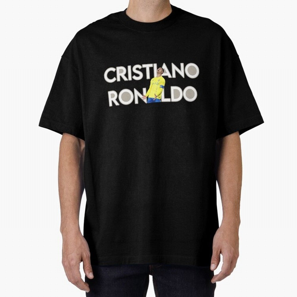 Cristiano Ronaldo Oversized T-Shirt Keep the Legacy of FIFA World Cup 2026 Built around Messi and Cristiano Ronaldo, Portugal, Spain and Germany Energy, Goal Celebration Energy, Supporter Heritage, Football Icons and Worldwide Tournament Joy; Ideal