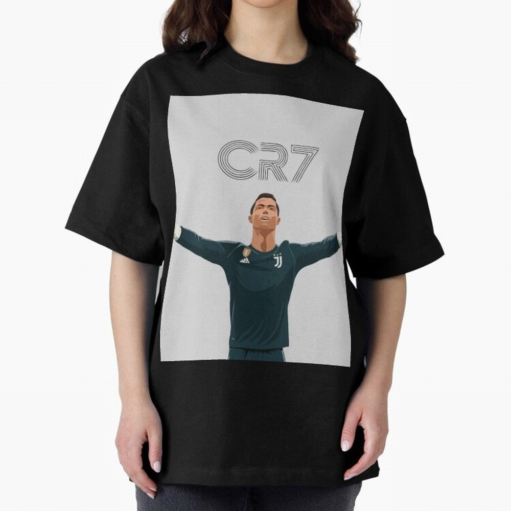 Cristiano Ronaldo CR7 Juventus T-shirt Design Oversized T-Shirt Bring Match Day Fire to FIFA World Cup 2026 USA Canada Mexico with Cristiano Ronaldo, Haaland and CR7, France and Portugal Energy, Classic Soccer Heritage, Championship Pressure, Fan