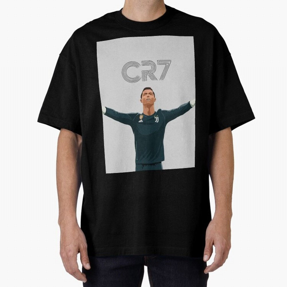 Cristiano Ronaldo CR7 Juventus T-shirt Design Oversized T-Shirt Bring Match Day Fire to FIFA World Cup 2026 USA Canada Mexico with Cristiano Ronaldo, Haaland and CR7, France and Portugal Energy, Classic Soccer Heritage, Championship Pressure, Fan