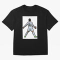 Cristiano Ronaldo Suii Sticker Oversized T-Shirt Capture Stadium Memories from the FIFA World Cup 2026 Journey through Messi and Cristiano Ronaldo Highlights, France Pride, Match Day Excitement, Supporter Culture, Golden Goals and Global Football