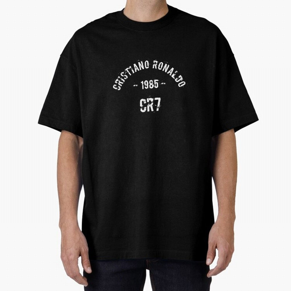 Cristiano Ronaldo CR7 Oversized T-Shirt Relive FIFA World Cup 2026 USA Canada Mexico Spirit, Celebrating England, France and Netherlands, Neymar, Vintage Soccer Flavor, Modern Football Stars, National Flags and Final Night Emotion; Created for