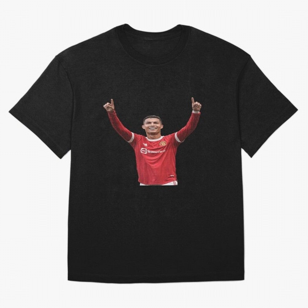 Crisitano Ronaldo Manchester United Oversized T-Shirt Feel the Heartbeat of FIFA World Cup 2026 Highlighting Haaland, Spain and Netherlands Energy, Global Supporter Spirit, Legendary Goals, National Colors and Tournament Celebration; Made for