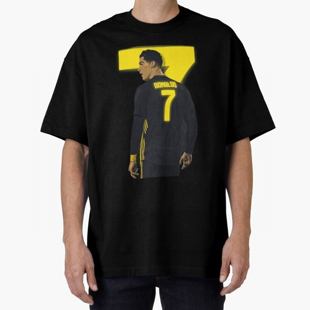 CR7 cristiano ronaldo logo Oversized T-Shirt Celebrate the Road through FIFA World Cup 2026 Group Stage Spirit, Highlighting England, Mbappe and Neymar, Football Festival Excitement, Trophy Ambitions, Country Rivalries and Star Player Buzz; Great