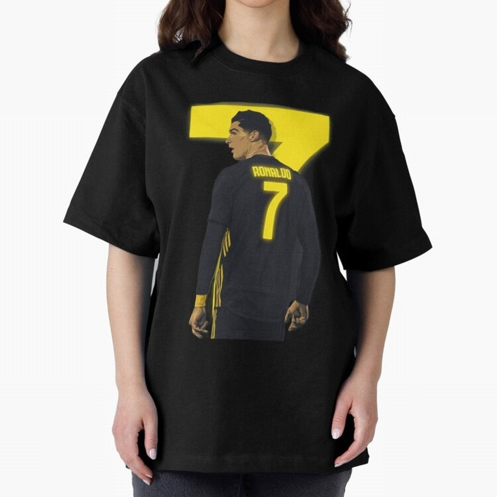 CR7 cristiano ronaldo logo Oversized T-Shirt Celebrate the Road through FIFA World Cup 2026 Group Stage Spirit, Highlighting England, Mbappe and Neymar, Football Festival Excitement, Trophy Ambitions, Country Rivalries and Star Player Buzz; Great