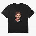 Cristiano Ronaldo Vetor Art Graphics Design Oversized T-Shirt Support Iconic Players in FIFA World Cup 2026 Group Stage for Fans of Neymar, Haaland and Cristiano Ronaldo and Netherlands, Bringing Sports Nostalgia, International Competition, Famous
