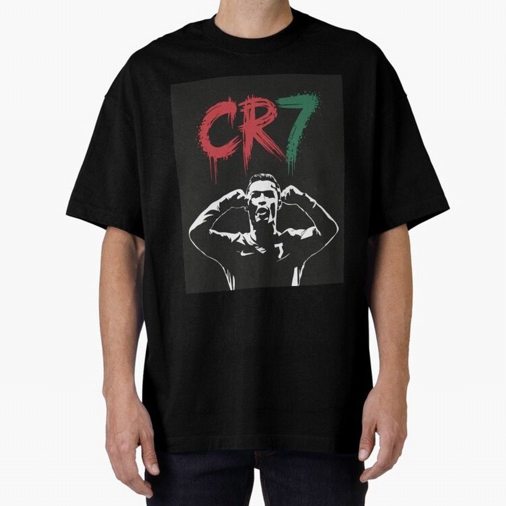 Cristiano Ronaldo CR7 T-shirt Design Oversized T-Shirt Bring Retro Soccer Energy to FIFA World Cup 2026 USA Canada Mexico Centered on Haaland, Portugal, Spain and Germany Energy, Stadium Memories, Football Loyalty, International Chants and