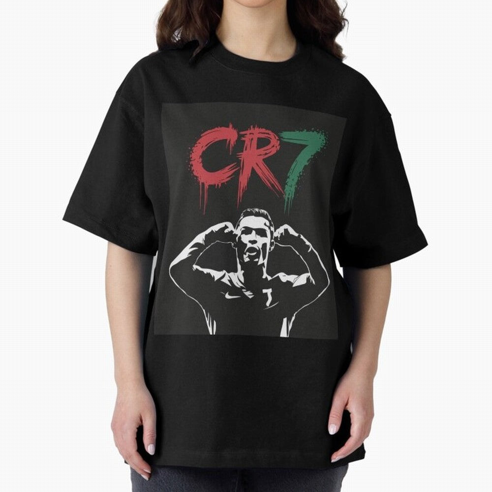 Cristiano Ronaldo CR7 T-shirt Design Oversized T-Shirt Bring Retro Soccer Energy to FIFA World Cup 2026 USA Canada Mexico Centered on Haaland, Portugal, Spain and Germany Energy, Stadium Memories, Football Loyalty, International Chants and