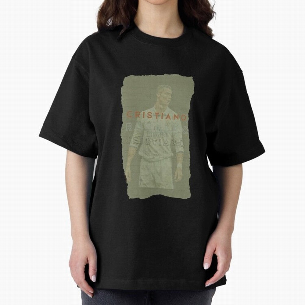 Classic Cristiano Ronaldo Oversized T-Shirt Follow the Road to FIFA World Cup 2026 Group Stage Spirit, Filled with Portugal, Spain and Germany, Mbappe and Neymar, Football History, Final Match Energy, Crowd Noise and Once in a Lifetime Moments;