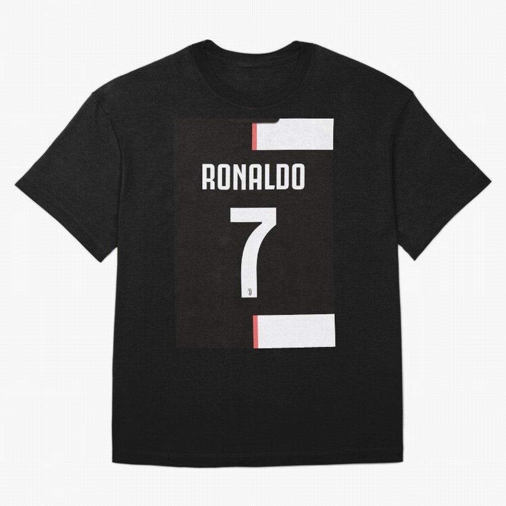 Ronaldo 7 Juventus 19-20 Retro Jersey Oversized T-Shirt Build FIFA World Cup 2026 Highlighting Haaland, France Energy, Sports Nostalgia, International Competition, Famous Players and Unforgettable Victories; Ideal for Passionate Fans Who Love