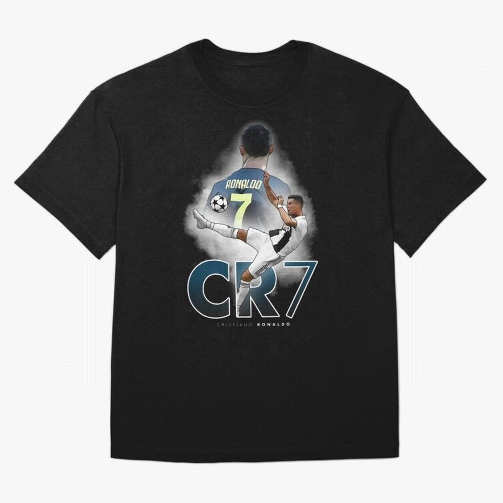 CR7 Oversized T-Shirt Feel Global Football Passion for FIFA World Cup 2026 USA Canada Mexico, Featuring CR7 and Messi, France and Portugal, Football Festival Excitement, Trophy Ambitions, Country Rivalries and Star Player Buzz; Great for Watch