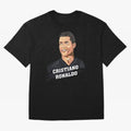 Cristiano Ronaldo Portrait Oversized T-Shirt Capture Stadium Memories from Match Day Hype around FIFA World Cup 2026 USA Canada Mexico, Haaland and Mbappe, Argentina, France and Brazil, Champion Mindset, Group Stage Buzz, Knockout Tension and