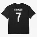 CR7, Cristiano Ronaldo, Cristiano, Ronaldo, oro, portugal, 7, number, dorsal Oversized T-Shirt Relive the Noise and Pride of Global Football Passion for FIFA World Cup 2026, Featuring Cristiano Ronaldo, Portugal, Vintage Soccer Flavor, Modern