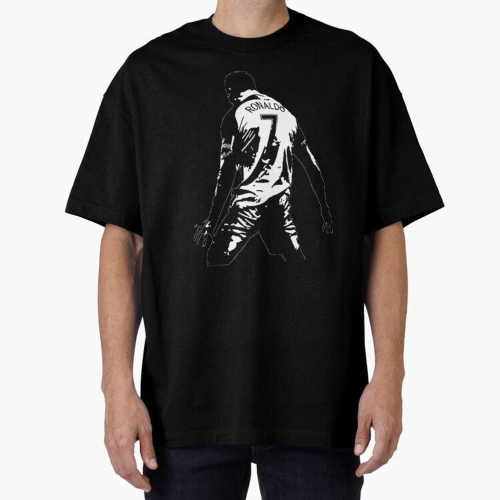 CRISTIANO RONALDO Oversized T-Shirt Experience Match Day Hype around FIFA World Cup 2026 USA Canada Mexico, Haaland and Mbappe, Brazil, Supporter Pride, Iconic Celebrations, Legendary Names and Global Match Day Energy; Made for Die Hard Supporters,