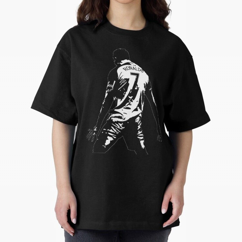 CRISTIANO RONALDO Oversized T-Shirt Experience Match Day Hype around FIFA World Cup 2026 USA Canada Mexico, Haaland and Mbappe, Brazil, Supporter Pride, Iconic Celebrations, Legendary Names and Global Match Day Energy; Made for Die Hard Supporters,