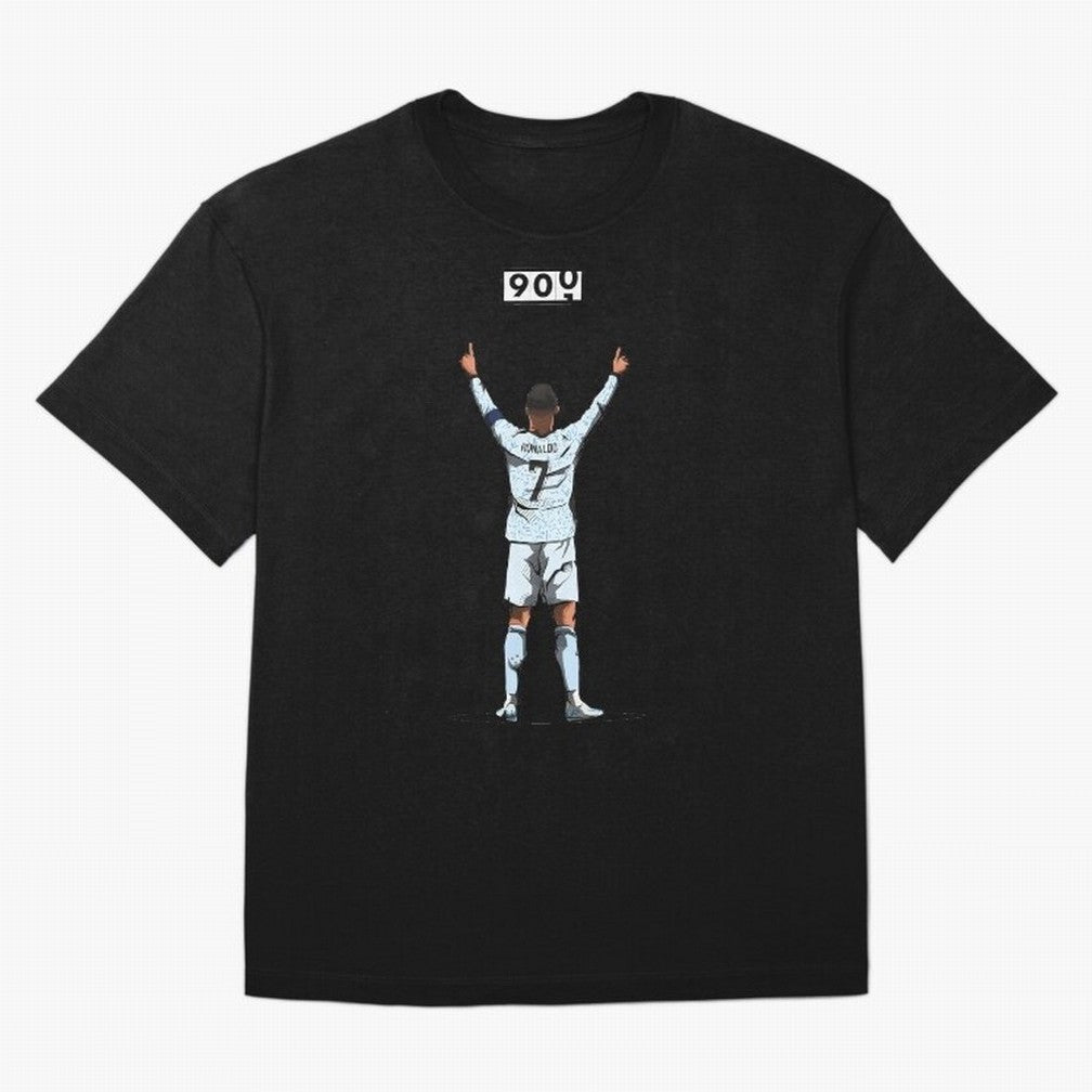 Ronaldo 900 Goals Celebration Iconic Football Design Oversized T-Shirt Celebrate Unforgettable Nights in Global Football Passion for FIFA World Cup 2026, Built around CR7, Spain and Netherlands, Stadium Chants, National Pride, Trophy Dreams and