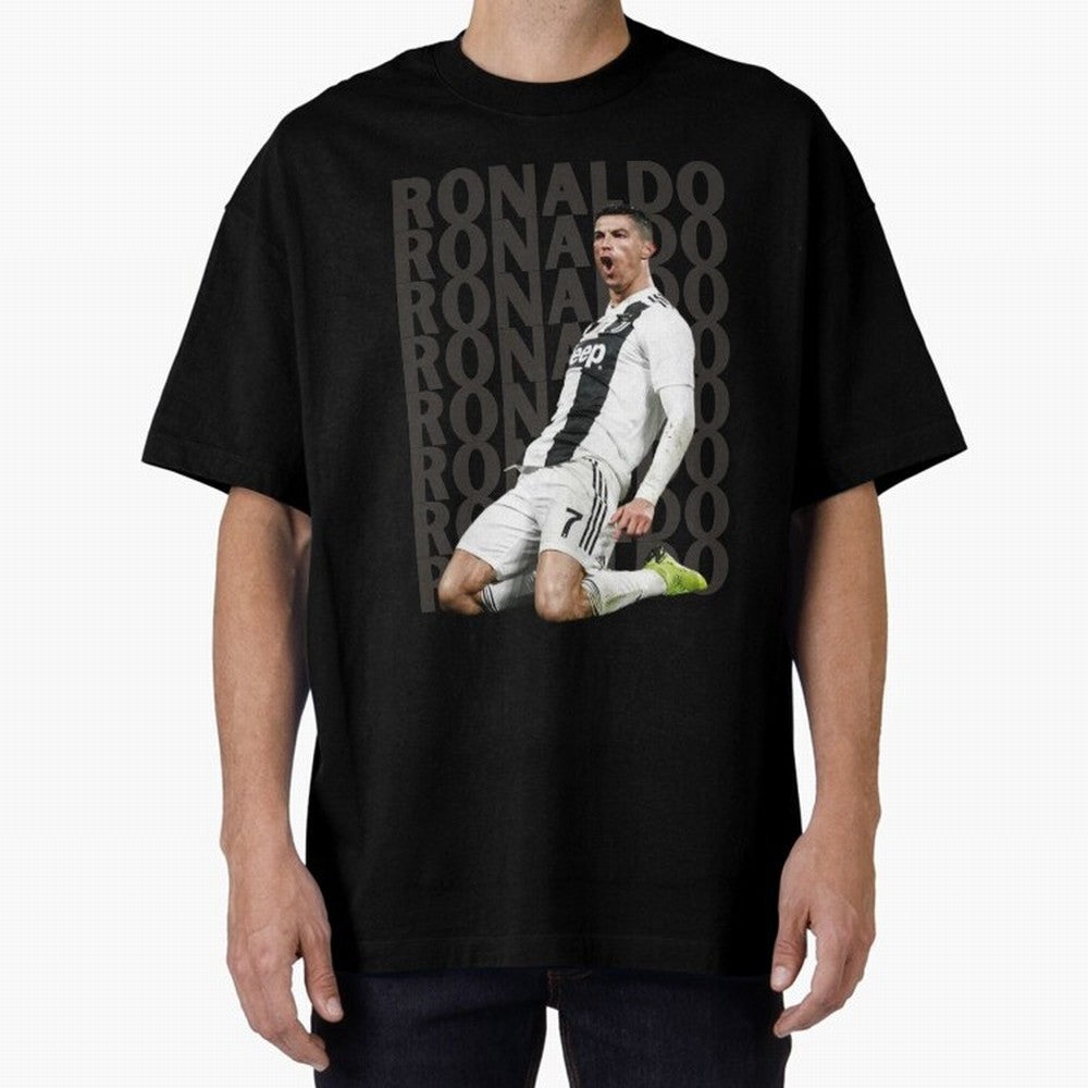 Cristiano Ronaldo | Portugal | Football | GOAT | Juventus Oversized T-Shirt Unlock the FIFA World Cup 2026 Group Stage Journey through Mbappe Highlights, Argentina and Brazil Pride, Retro Football Energy, Iconic Rivalries, Trophy Chase Drama and