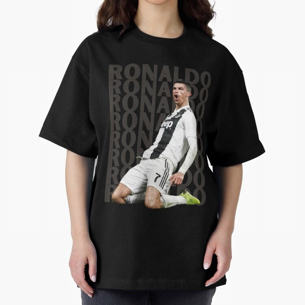 Cristiano Ronaldo | Portugal | Football | GOAT | Juventus Oversized T-Shirt Unlock the FIFA World Cup 2026 Group Stage Journey through Mbappe Highlights, Argentina and Brazil Pride, Retro Football Energy, Iconic Rivalries, Trophy Chase Drama and
