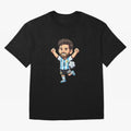 Cute Football Champion Cartoon Design Oversized T-Shirt Show Your Love for FIFA World Cup 2026 Spirit, Connected to Netherlands, Cristiano Ronaldo, Soccer Culture, Superstar Moments, National Team Dreams and Competitive Fire; Made for Die Hard