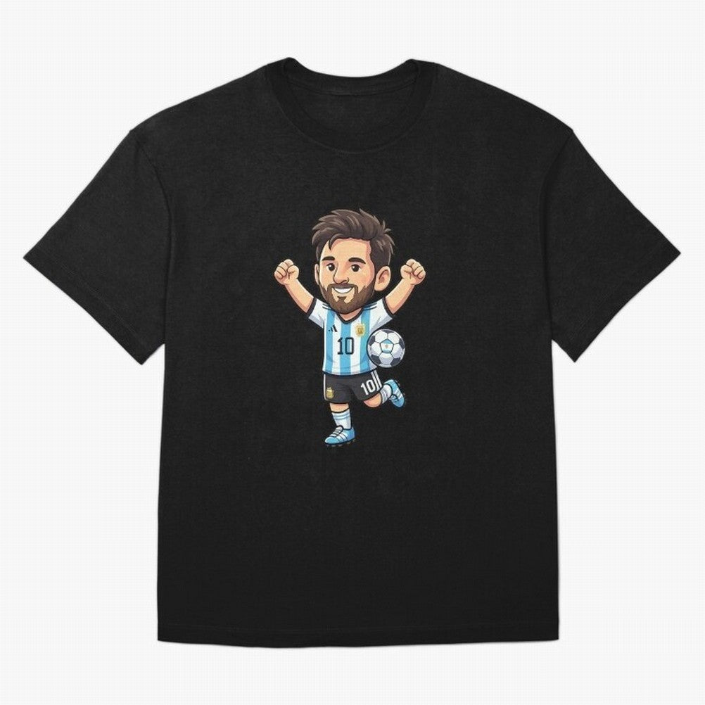 Cute Football Champion Cartoon Design Oversized T-Shirt Show Your Love for FIFA World Cup 2026 Spirit, Connected to Netherlands, Cristiano Ronaldo, Soccer Culture, Superstar Moments, National Team Dreams and Competitive Fire; Made for Die Hard
