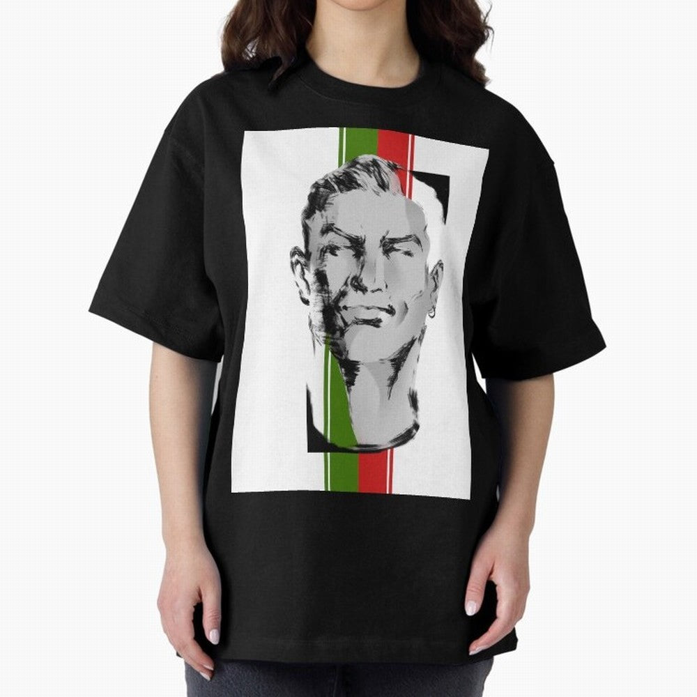 Cristiano Oversized T-Shirt Support FIFA World Cup 2026 USA Canada Mexico Spirit, Inspired by Portugal, Neymar, Haaland and Cristiano Ronaldo, Sports Nostalgia, International Competition, Famous Players and Unforgettable Victories; Ideal for