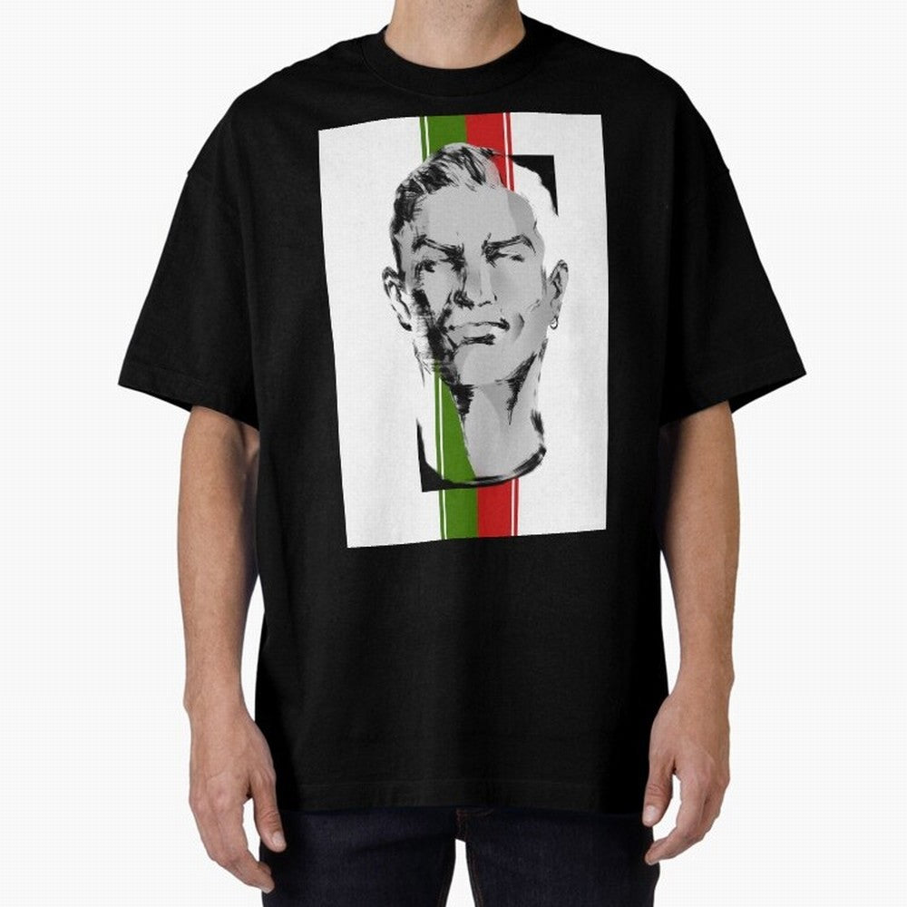 Cristiano Oversized T-Shirt Support FIFA World Cup 2026 USA Canada Mexico Spirit, Inspired by Portugal, Neymar, Haaland and Cristiano Ronaldo, Sports Nostalgia, International Competition, Famous Players and Unforgettable Victories; Ideal for