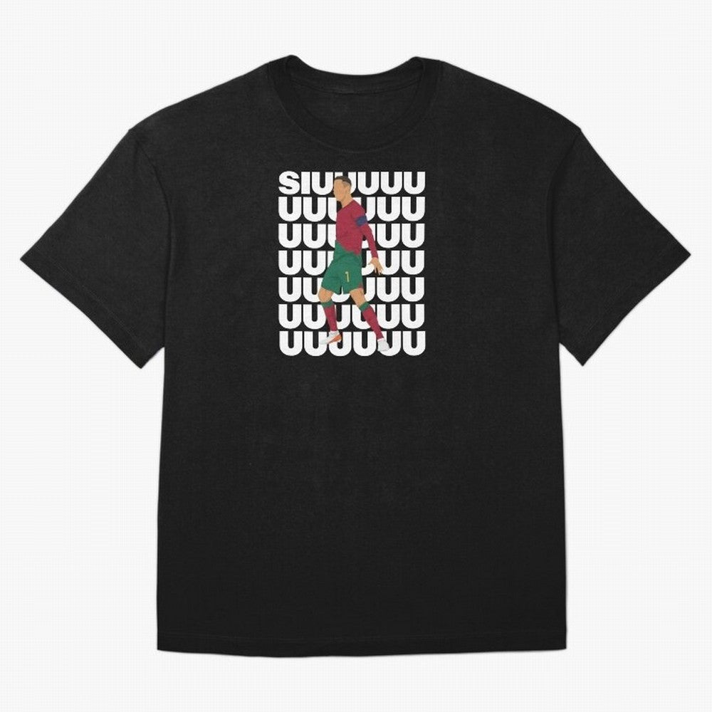 SIUUUUUU! Ronaldo Oversized T-Shirt Show Passion for the Stars of FIFA World Cup 2026 Group Stage for Fans of Messi and England, France and Netherlands, Bringing Goal Celebration Energy, Supporter Heritage, Football Icons and Worldwide Tournament