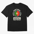 Portugal 2026 World Football Oversized T-Shirt Turn Football Passion into Global Football Passion for FIFA World Cup 2026 USA Canada Mexico, with Neymar, England and Germany, Tournament Hype, Historic Matchups, Family Viewing Parties and Global