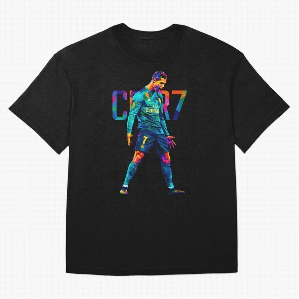 Ronaldo Cr7 Wpap Art Oversized T-Shirt Create the FIFA World Cup 2026 Journey through Mbappe and Neymar Highlights, Brazil Pride, Football History, Final Match Energy, Crowd Noise and Once in a Lifetime Moments; Built for Supporters Chasing Trophy
