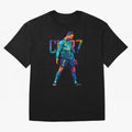 Ronaldo Cr7 Wpap Art Oversized T-Shirt Create the FIFA World Cup 2026 Journey through Mbappe and Neymar Highlights, Brazil Pride, Football History, Final Match Energy, Crowd Noise and Once in a Lifetime Moments; Built for Supporters Chasing Trophy