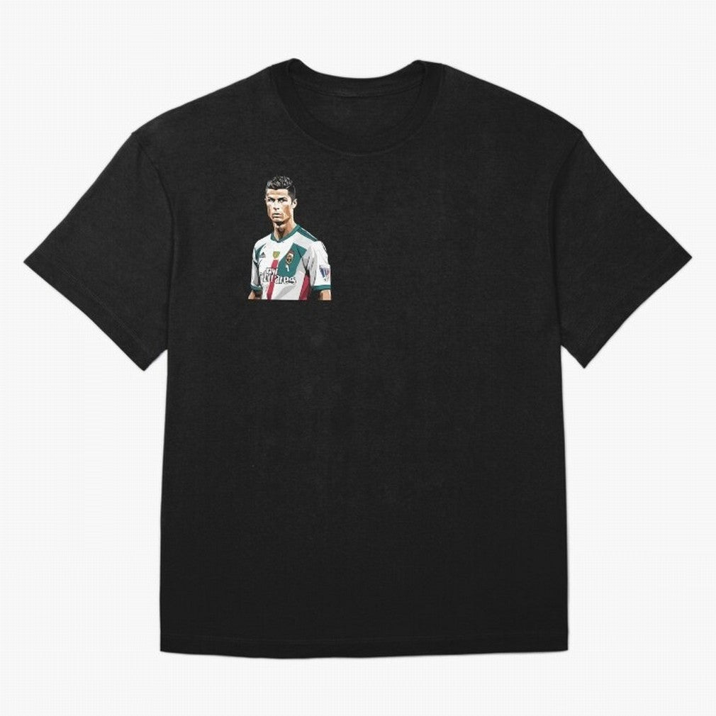 Cristiano Ronaldo Oversized T-Shirt Honor the Football Icons of FIFA World Cup 2026 Spirit, Driven by Brazil, Messi, Neymar and Mbappe, Match Day Excitement, Supporter Culture, Golden Goals and Global Football Passion; Great for Watch Parties,