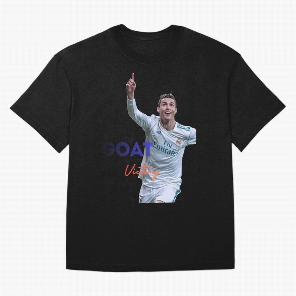 Goat CR7 MIndset Oversized T-Shirt Upgrade FIFA World Cup 2026 USA Canada Mexico Centered on Messi, CR7 and Mbappe, Spain Energy, Retro Football Energy, Iconic Rivalries, Trophy Chase Drama and Stadium Atmosphere; Perfect for People Who Love