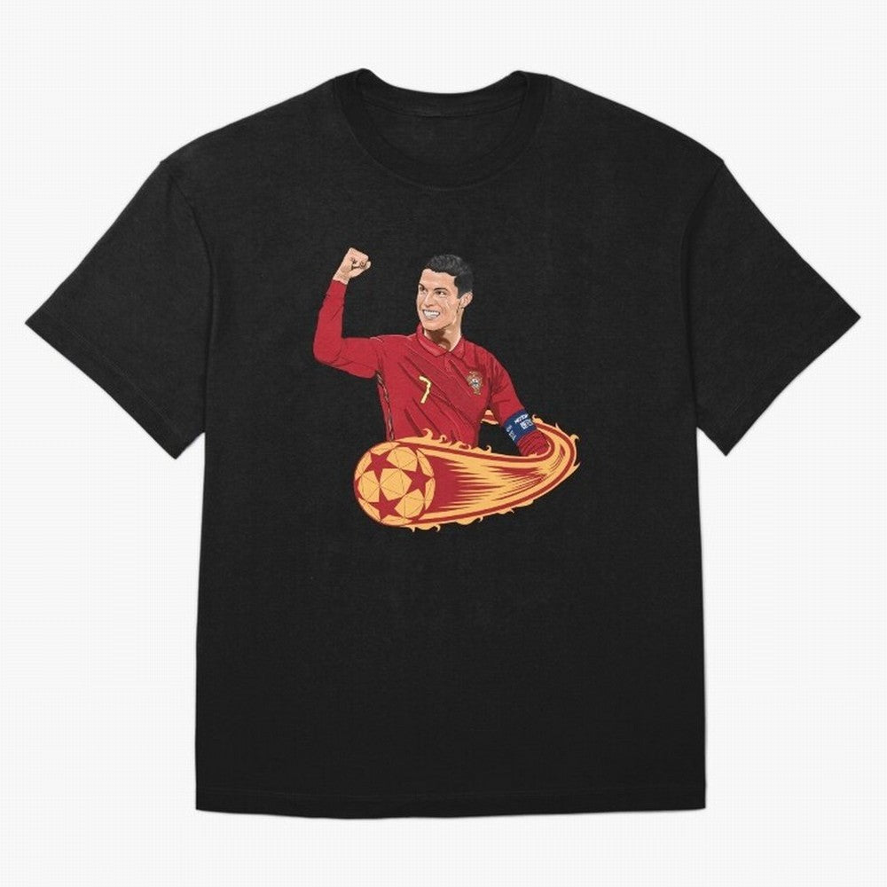 Cristiano Ronaldo drawing Oversized T-Shirt Carry the Colors and Pride of the FIFA World Cup 2026 USA Canada Mexico Journey through Messi, Neymar and Mbappe Highlights, Spain and Netherlands Pride, Football History, Final Match Energy, Crowd Noise