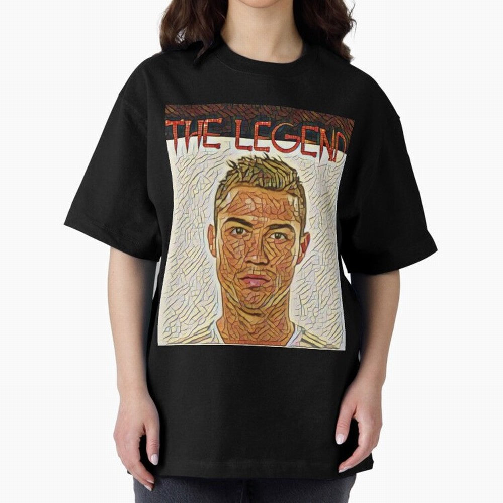 Cristiano Ronaldo Oversized T-Shirt Bring Match Day Fire to FIFA World Cup 2026 USA Canada Mexico Filled with CR7 and Messi, Portugal Energy, Stadium Memories, Football Loyalty, International Chants and Championship Tradition; Great for Supporters