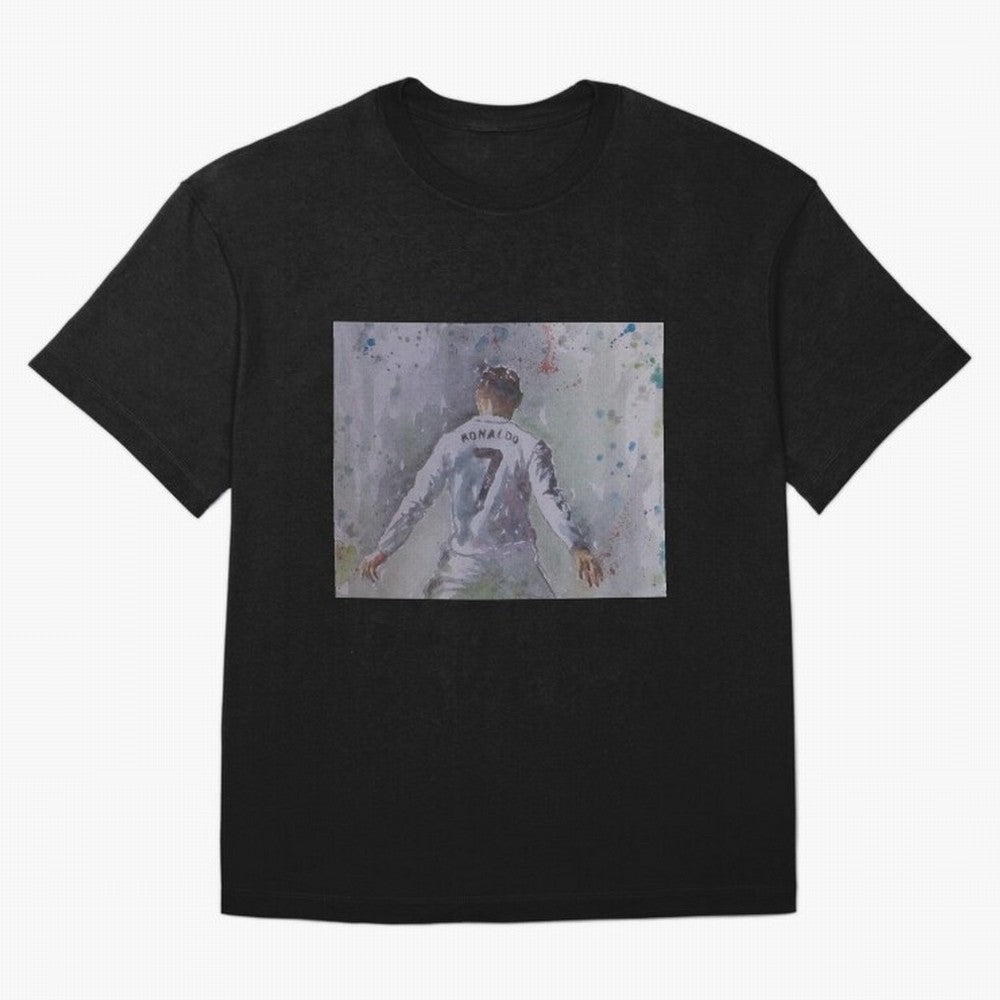 Cristiano Ronaldo - Portrait 2 Oversized T-Shirt Step into Match Day Hype around FIFA World Cup 2026, CR7, Germany, Global Supporter Spirit, Legendary Goals, National Colors and Tournament Celebration; Perfect for People Who Love Argentina, Brazil,