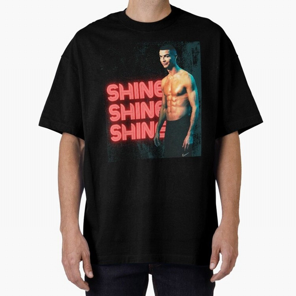 Cristiano Ronaldo Shine Oversized T-Shirt Turn Every Weekend Toward FIFA World Cup 2026 USA Canada Mexico Connected to Haaland and Mbappe, Brazil, Portugal and Argentina Energy, Sports Nostalgia, International Competition, Famous Players and