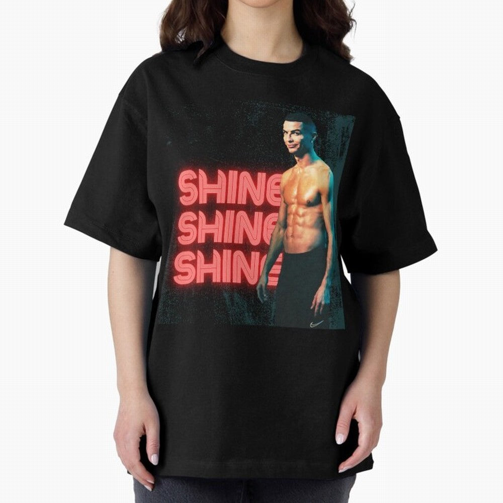Cristiano Ronaldo Shine Oversized T-Shirt Turn Every Weekend Toward FIFA World Cup 2026 USA Canada Mexico Connected to Haaland and Mbappe, Brazil, Portugal and Argentina Energy, Sports Nostalgia, International Competition, Famous Players and