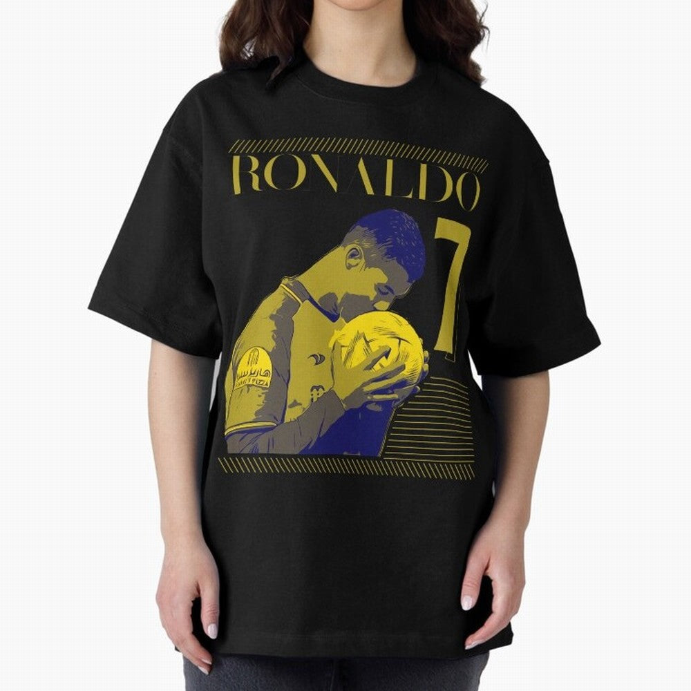 Cristiano Ronaldo Its Yellow Oversized T-Shirt Bring Stadium Energy to the FIFA World Cup 2026 Group Stage Journey through Cristiano Ronaldo, Haaland and CR7 Highlights, Portugal, Spain and Germany Pride, Supporter Pride, Iconic Celebrations,