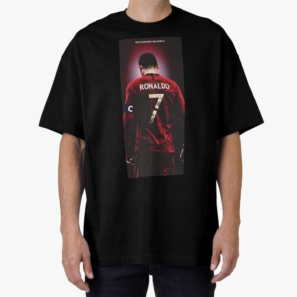 Cristiano Ronaldo Oversized T-Shirt Represent Football Lovers during the FIFA World Cup 2026 Group Stage Journey through CR7 Highlights, England Pride, Retro Football Energy, Iconic Rivalries, Trophy Chase Drama and Stadium Atmosphere; Great for
