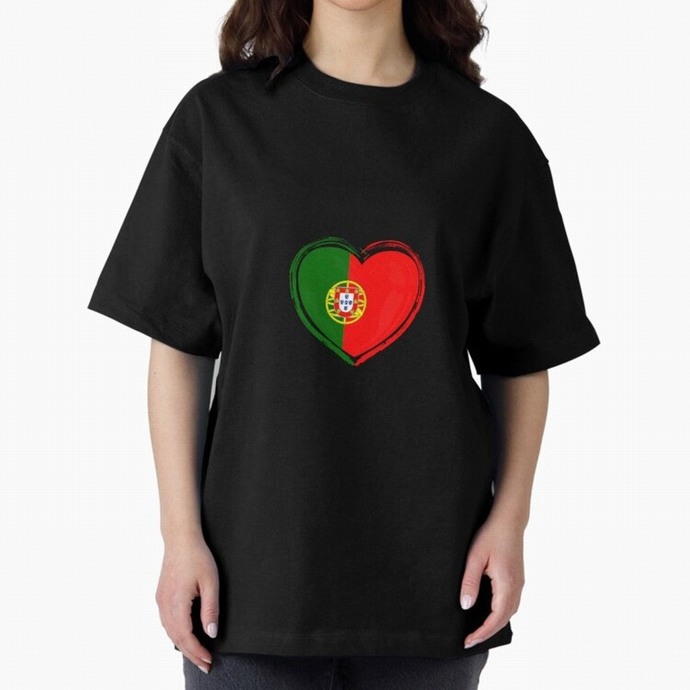Portugal Oversized T-Shirt Support Your Favorite Stars during FIFA World Cup 2026 USA Canada Mexico Driven by Messi, CR7 and Mbappe, France Energy, Stadium Chants, National Pride, Trophy Dreams and Unforgettable Football Memories; Made for