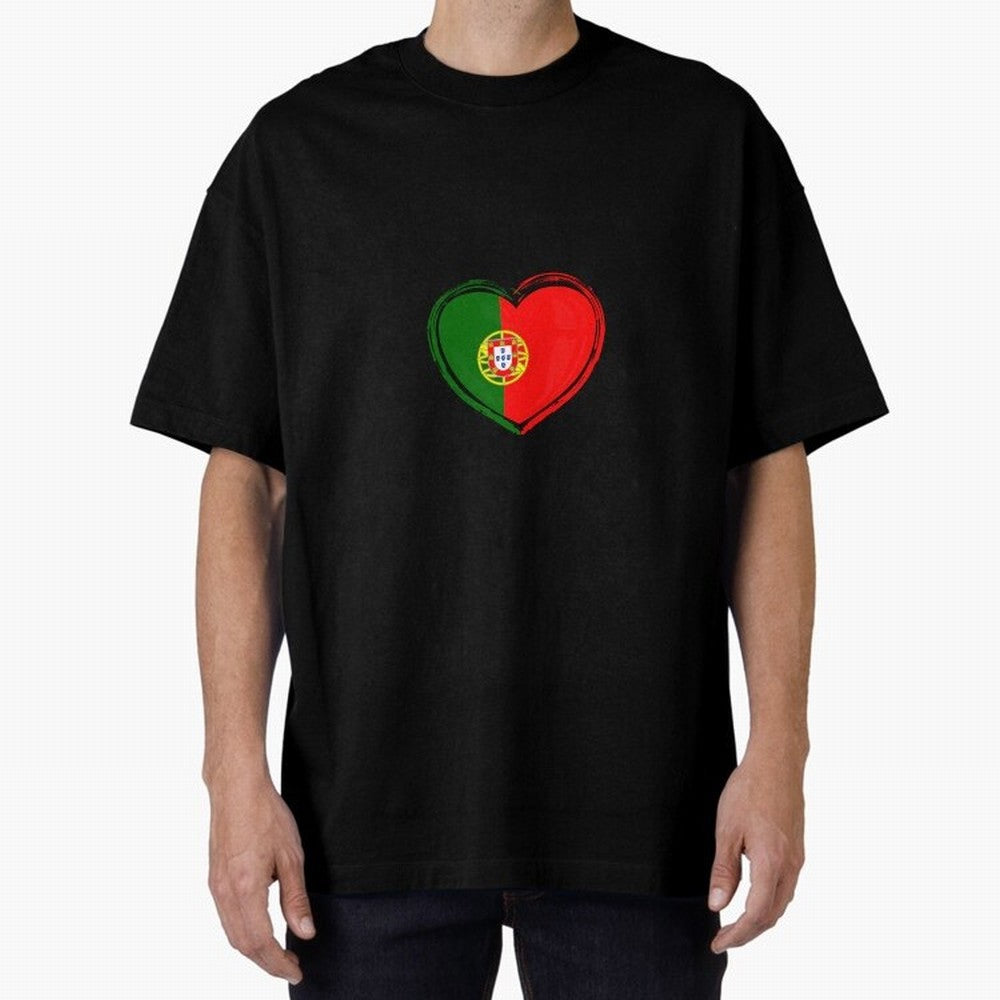 Portugal Oversized T-Shirt Support Your Favorite Stars during FIFA World Cup 2026 USA Canada Mexico Driven by Messi, CR7 and Mbappe, France Energy, Stadium Chants, National Pride, Trophy Dreams and Unforgettable Football Memories; Made for