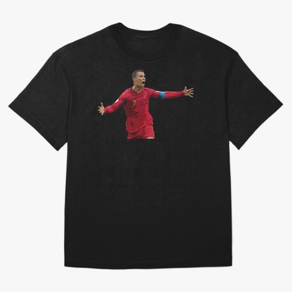 Cristiano Ronaldo Oversized T-Shirt Stand with Global Football Passion for FIFA World Cup 2026, Capturing Cristiano Ronaldo, Portugal, Spain and Germany, Fan Favorite Moments, National Team Passion, Big Match Drama and Soccer History; Built for