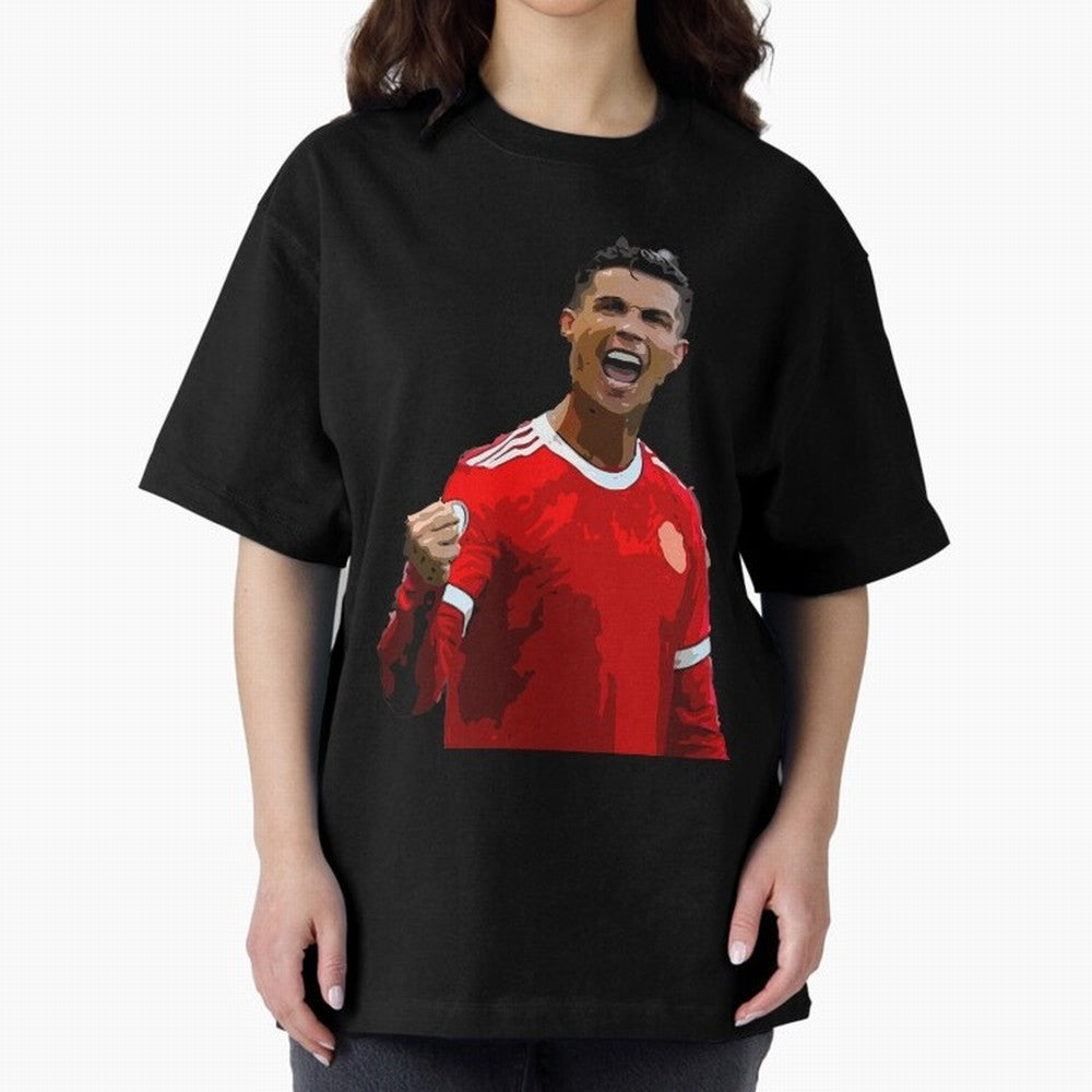 Cristiano Ronaldo Oversized T-Shirt Carry FIFA World Cup 2026 USA Canada Mexico for Fans of Messi and Cristiano Ronaldo and England, France and Netherlands, Bringing Global Supporter Spirit, Legendary Goals, National Colors and Tournament